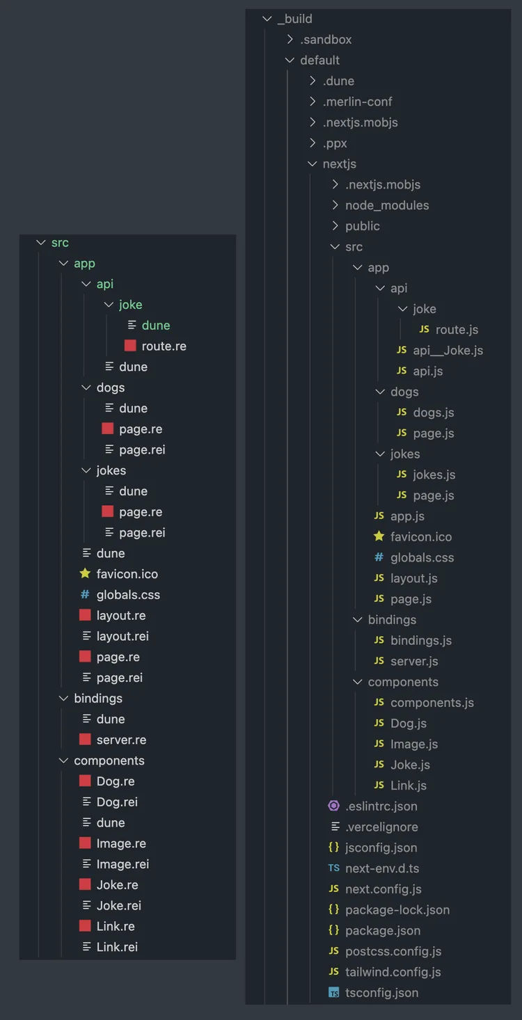 build folder structure